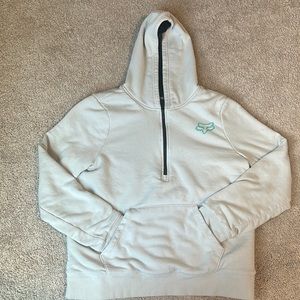 Fox Racing Sasquatch 3/4 Zip Pull Over - Light Grey
